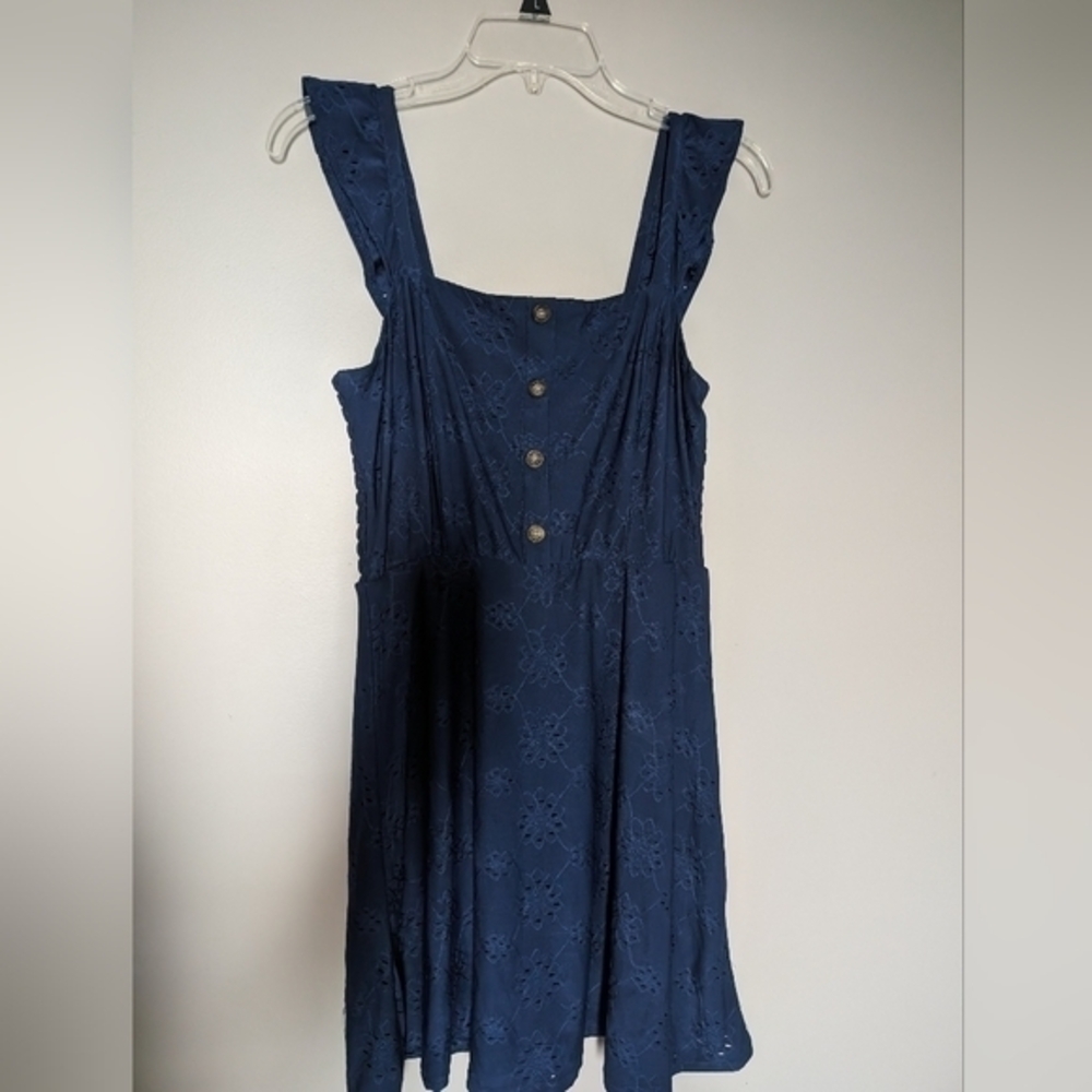As U Wish Sleeveless Navy Blue Summer Dress Size Medium‎